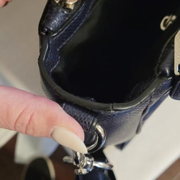 COACH Authentic Metropolitan Laptop Bag - Navy Blue - Picture 10 of 10